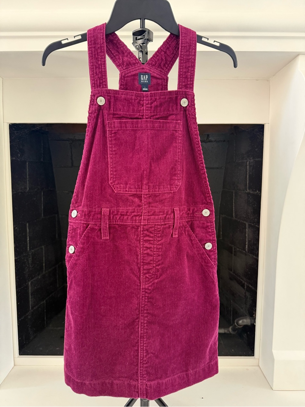GAP Corduroy Pinafore Dress - Berry Pink-Girls 10